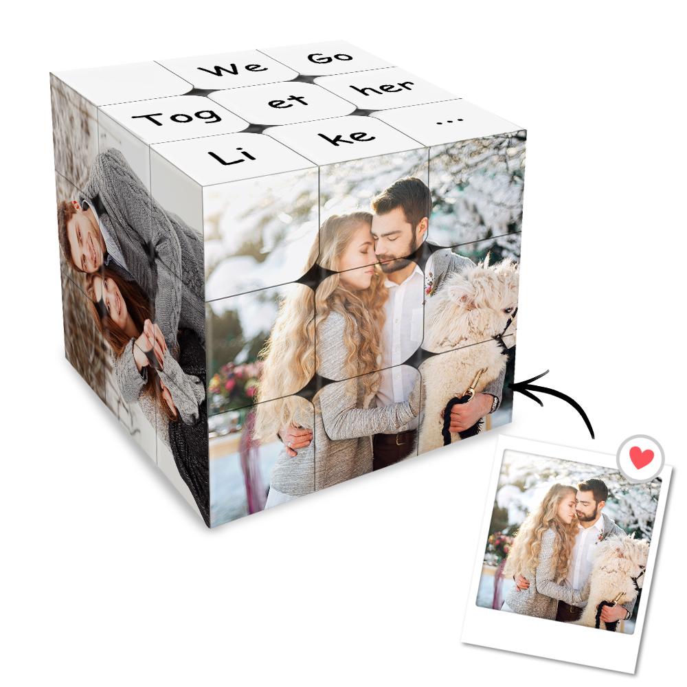 Personalized Text & Photo Rubik's Cube