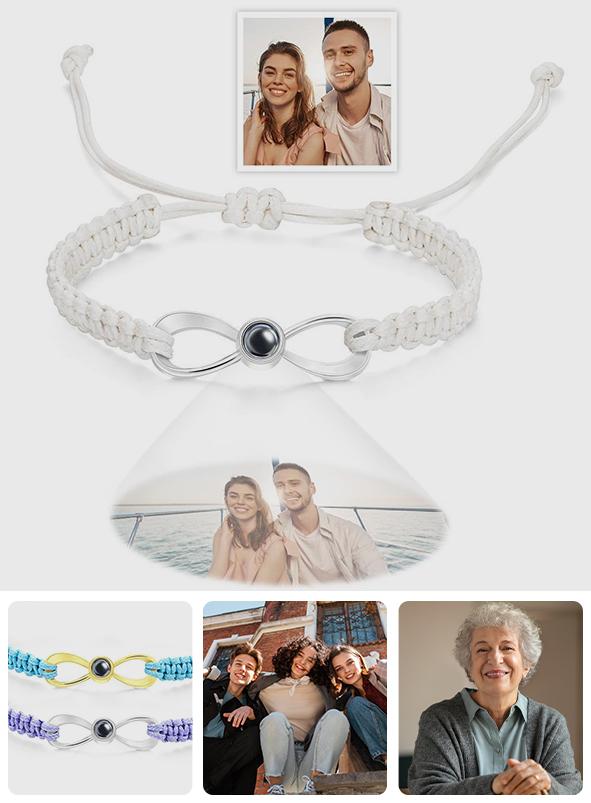 Personalized Infinity Projection Photo Charm