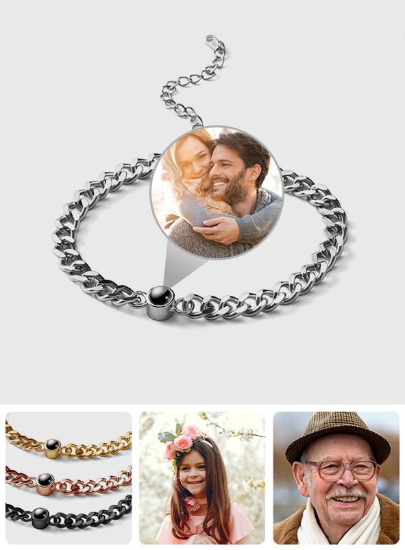 Personalized Vintage Photo Projection Charm