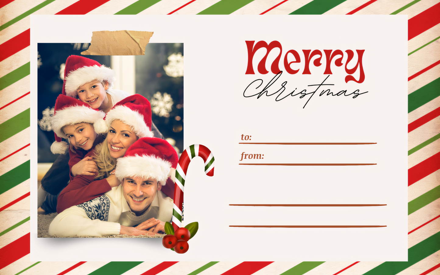 Merry Xmas 2025 Personalized Digital Gift Card
