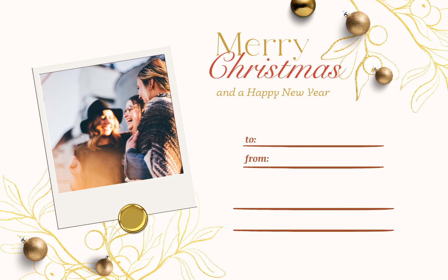 Merry Xmas 2025 Personalized Digital Gift Card