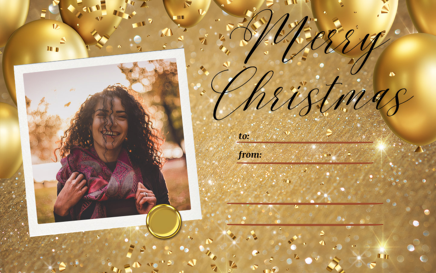 Merry Xmas 2025 Personalized Digital Gift Card