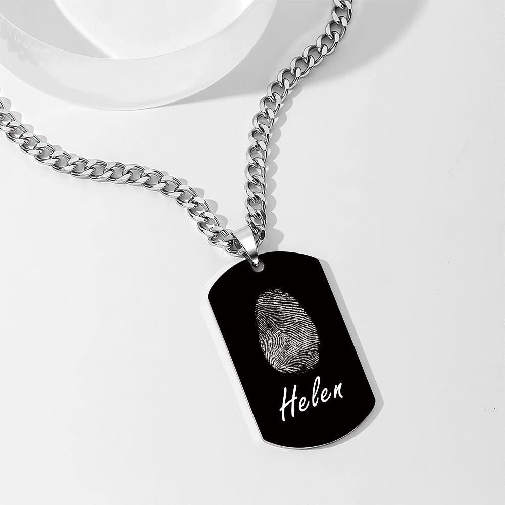 Personalized Engraved Fingerprint