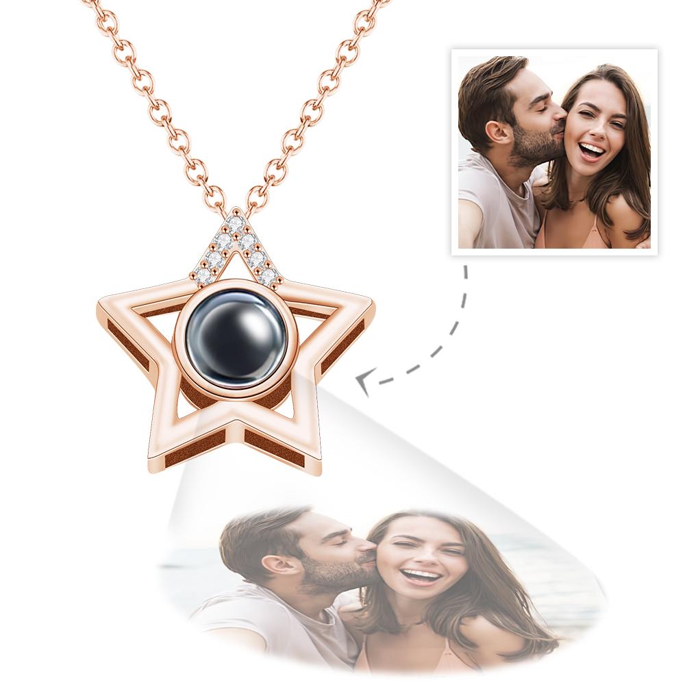 Personalized Star Photo Projection Charm