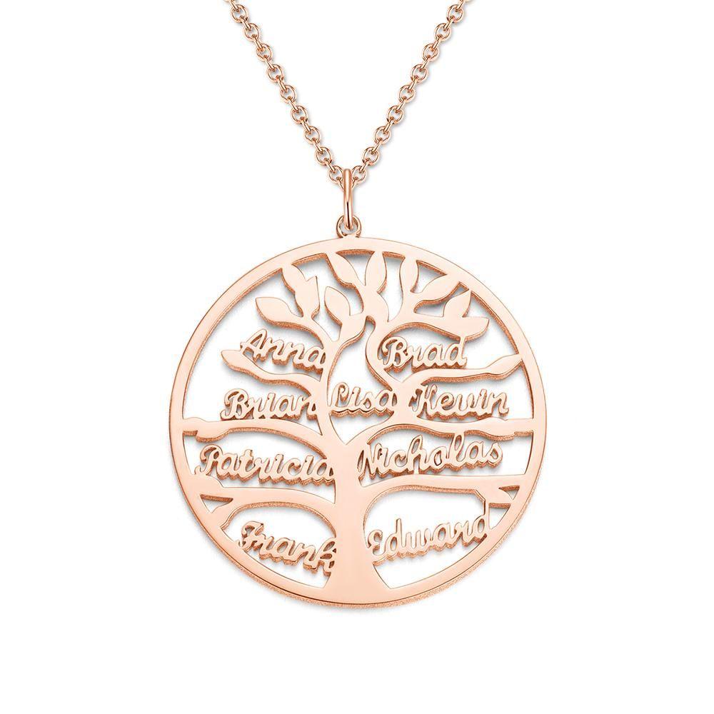 Tree of Life Name - Personalized Family Tree of Life Necklace
