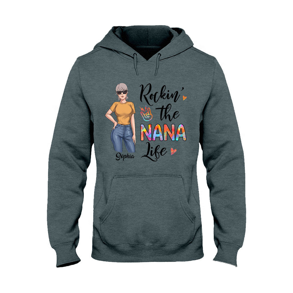 Rockin' The Nana Life - Gift for grandma, mom - Personalized T-shirt And Hoodie