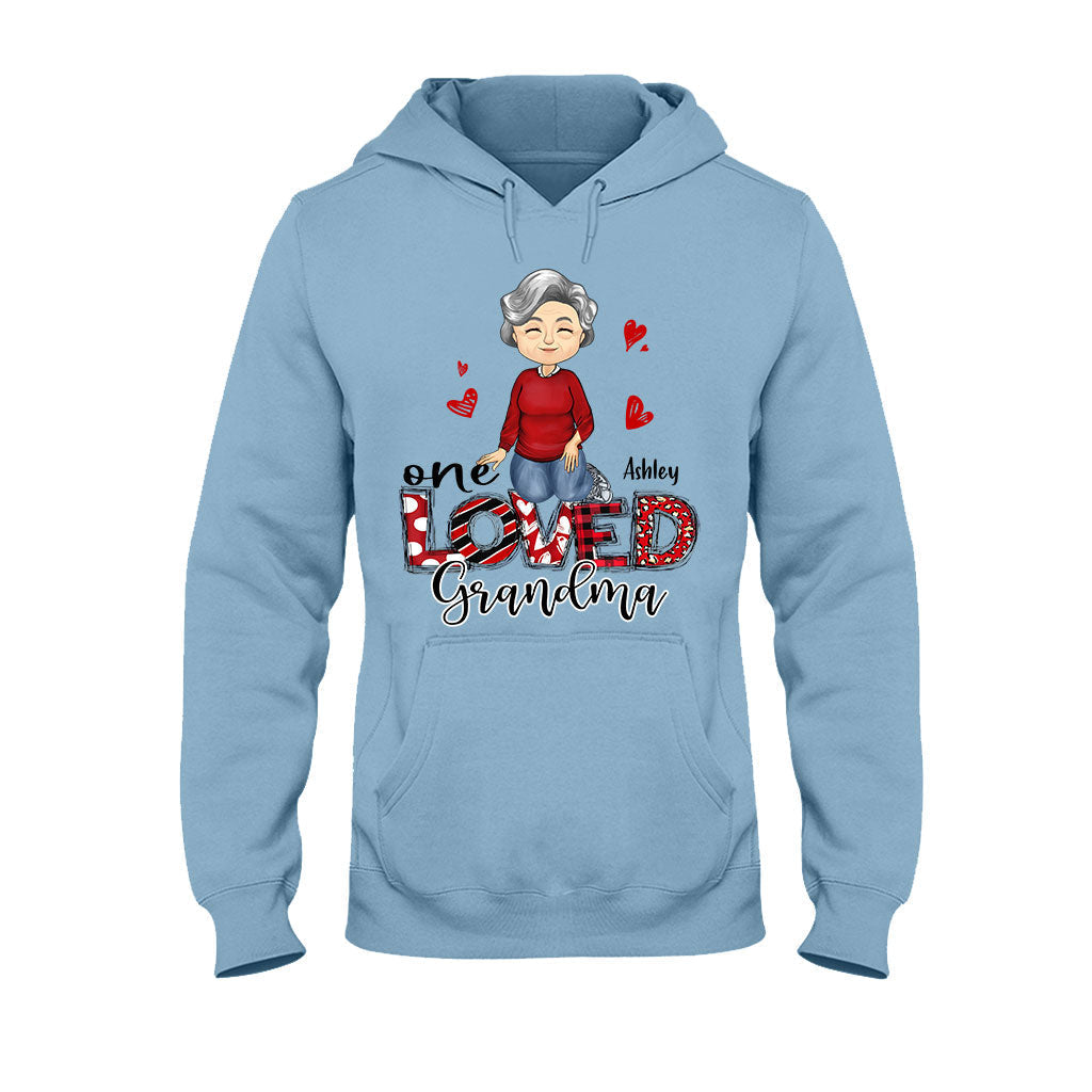 One Loved Grandma - Personalized Valentine Grandma T-shirt and Hoodie