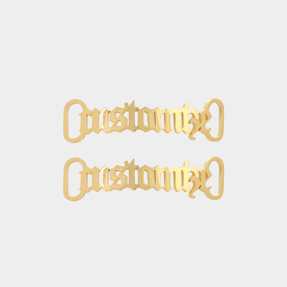 Personalized Name Metal Shoelace Shoe Buckle