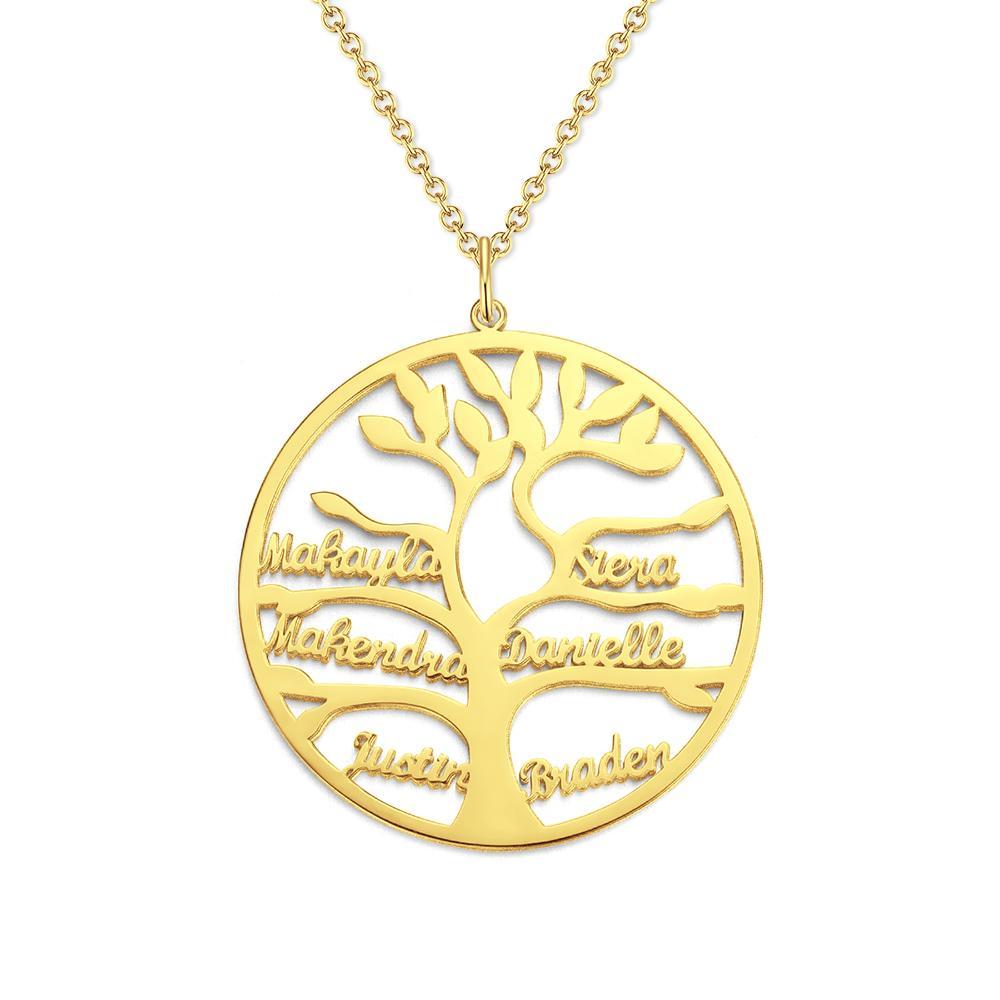 Tree of Life Name - Personalized Family Tree of Life Necklace