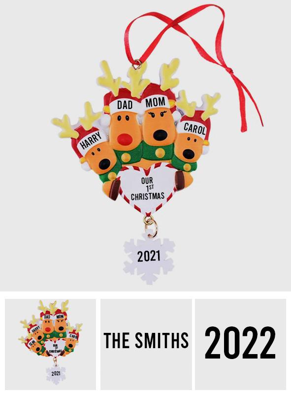 Our First Christmas - Personalized Family Our 1st Christmas Ornament