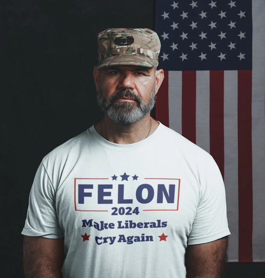 Vote Felon FeI0n Trump Tshirt | Conservative Tee | Republican 2Nd Amendment Military Jesus America | Trump 2024 Shirts T-shirt & Hoodie