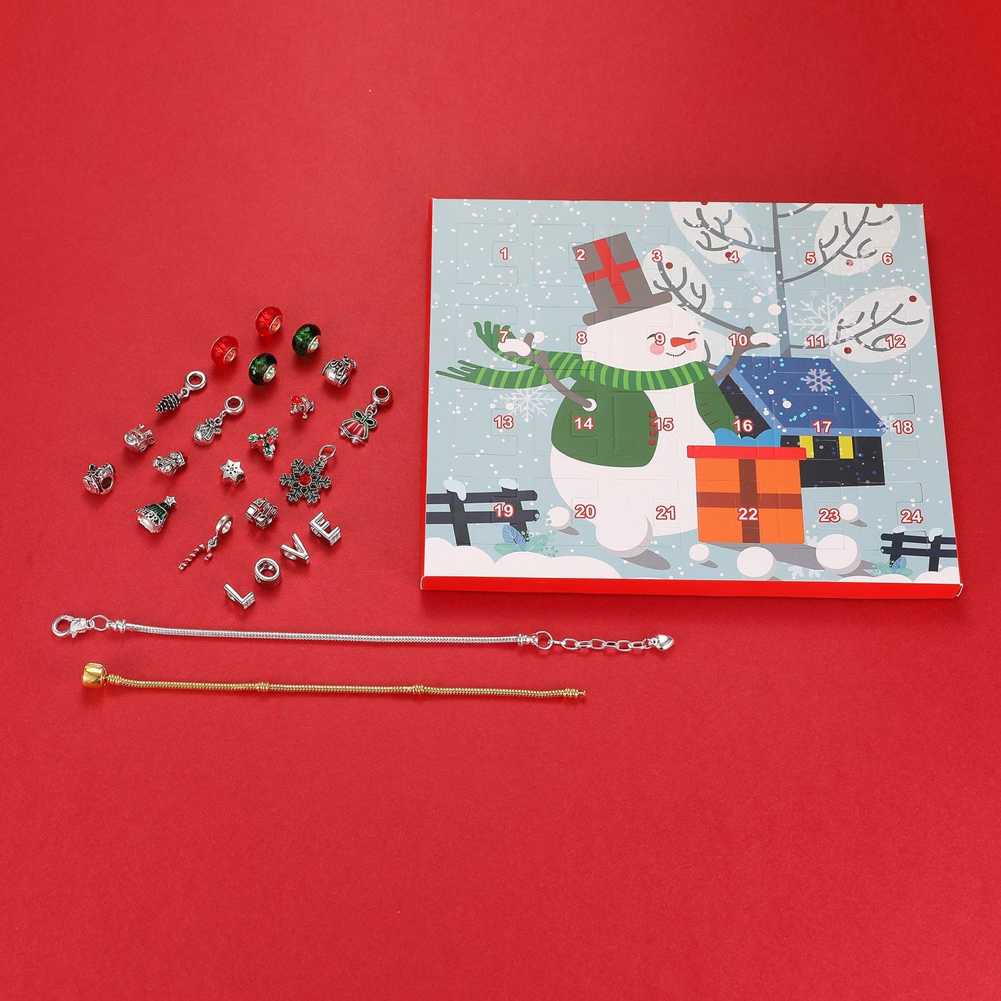 Merry Christmas - Christmas Calendar Countdown Surprise Charm Box