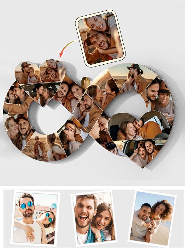 Personalized Couple Photo Infinity Love Lamp