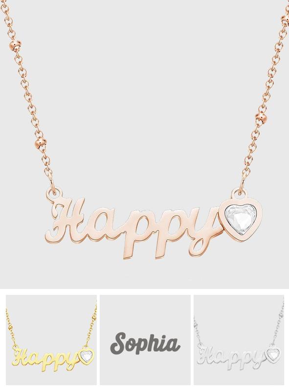Personalized Engraved Necklace Name