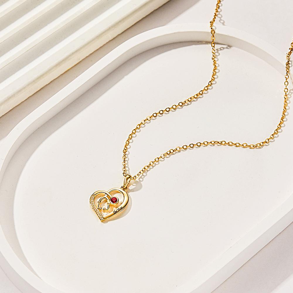 Nurse Life - Personalized Nurse Stethoscope Birthstone Necklace