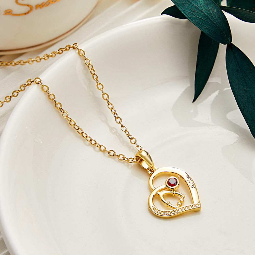 Nurse Life - Personalized Nurse Stethoscope Birthstone Necklace