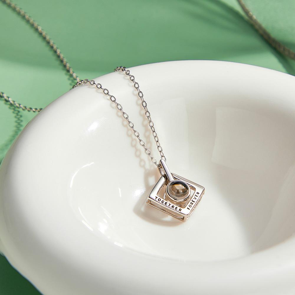 Personalized Couple Together Forever Geometry Photo Projection Charm
