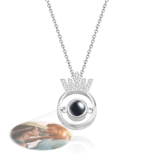 Personalized Crown Photo Projection Charm