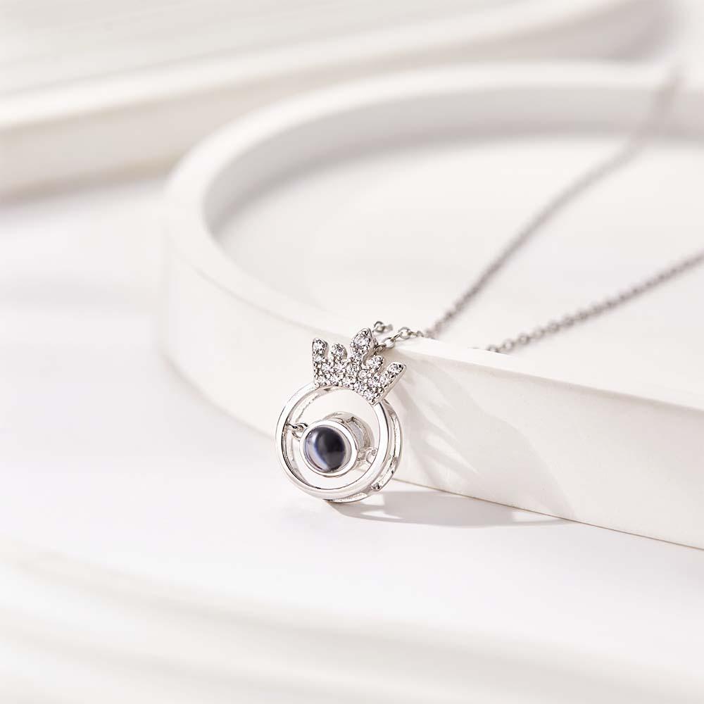 Personalized Crown Photo Projection Charm