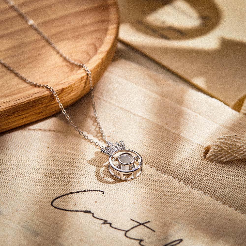Personalized Crown Photo Projection Charm