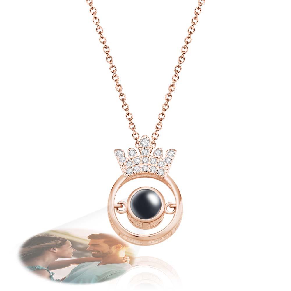 Personalized Crown Photo Projection Charm