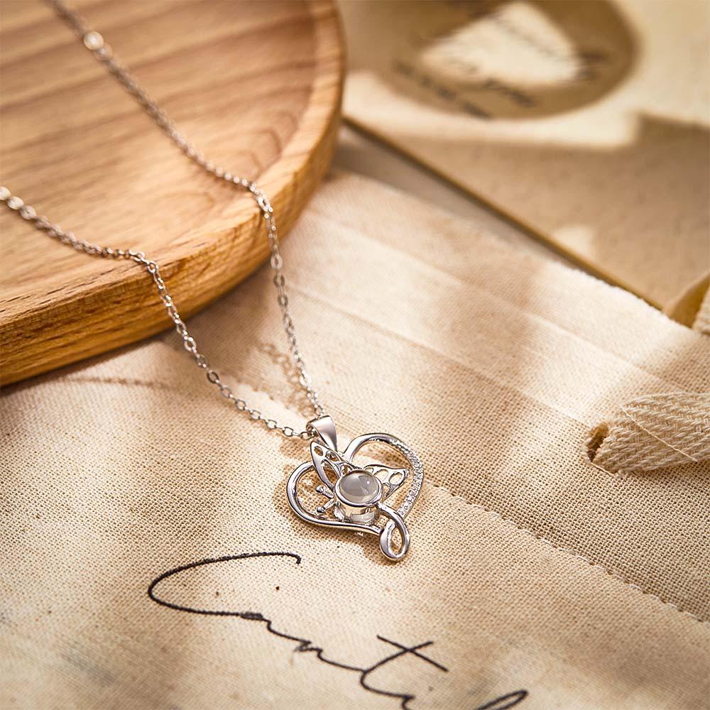 Personalized Butterfly Photo Projection Charm