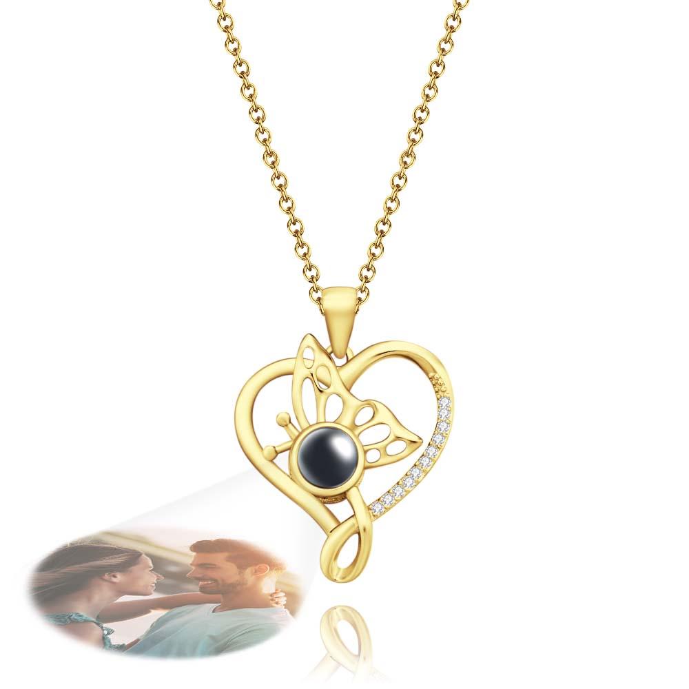 Personalized Butterfly Photo Projection Charm