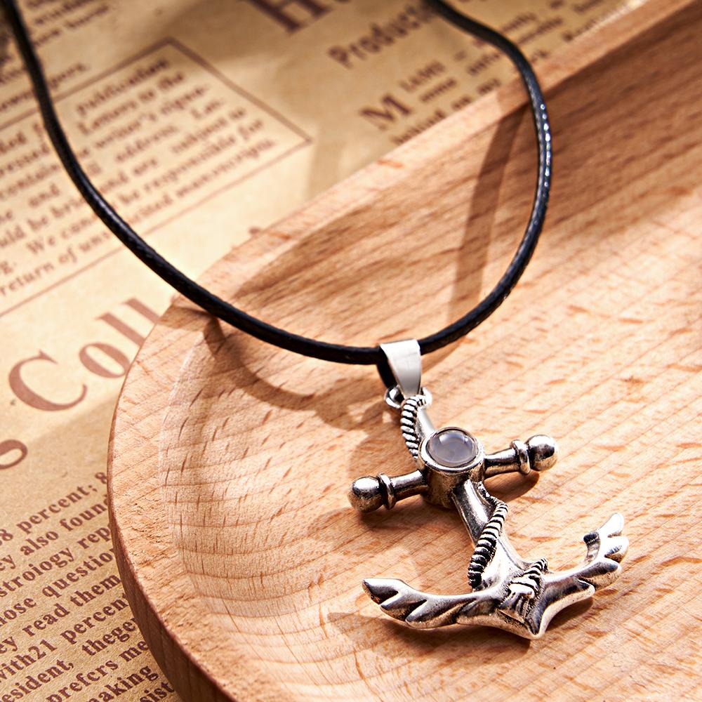 Personalized Anchor Photo Projection Charm