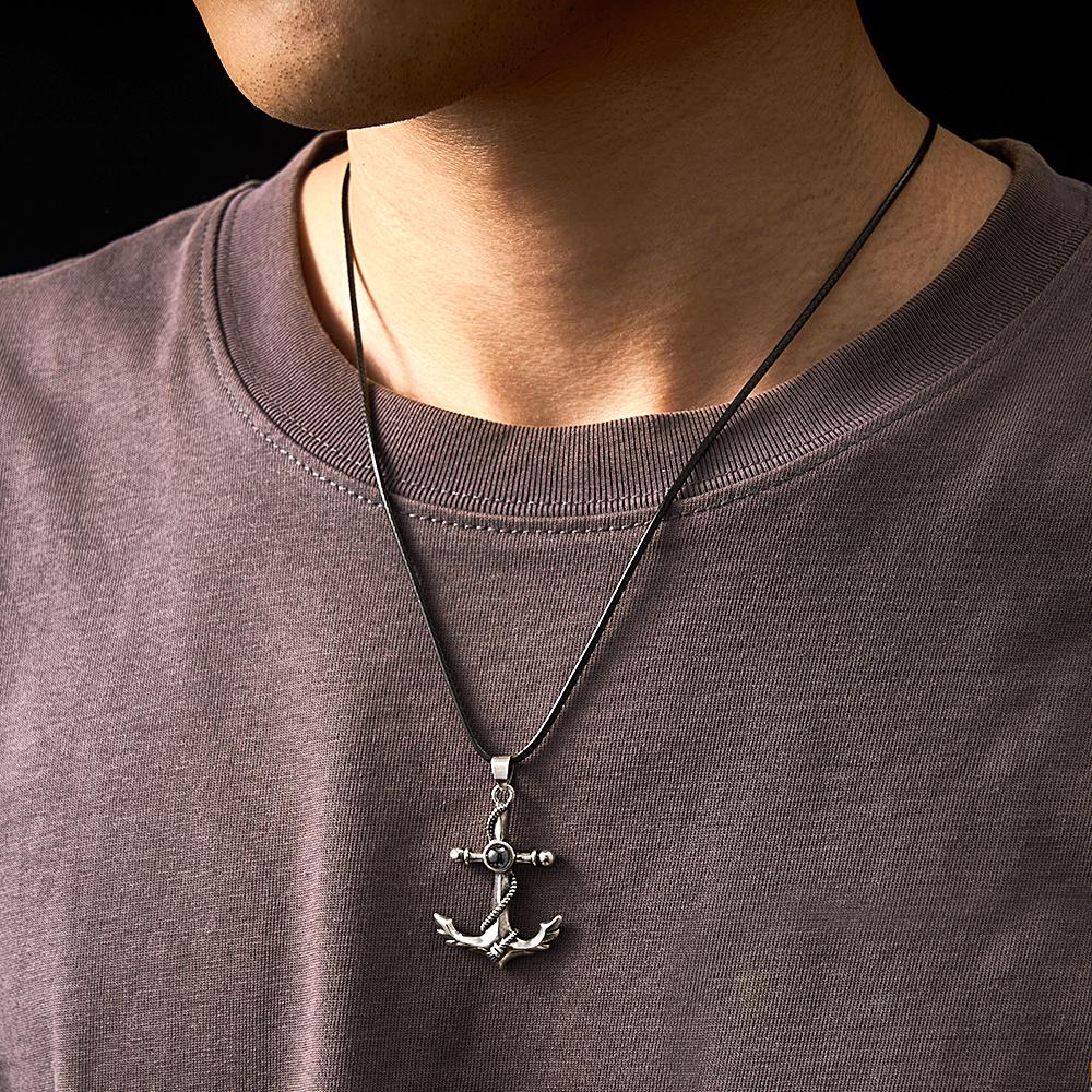 Personalized Anchor Photo Projection Charm