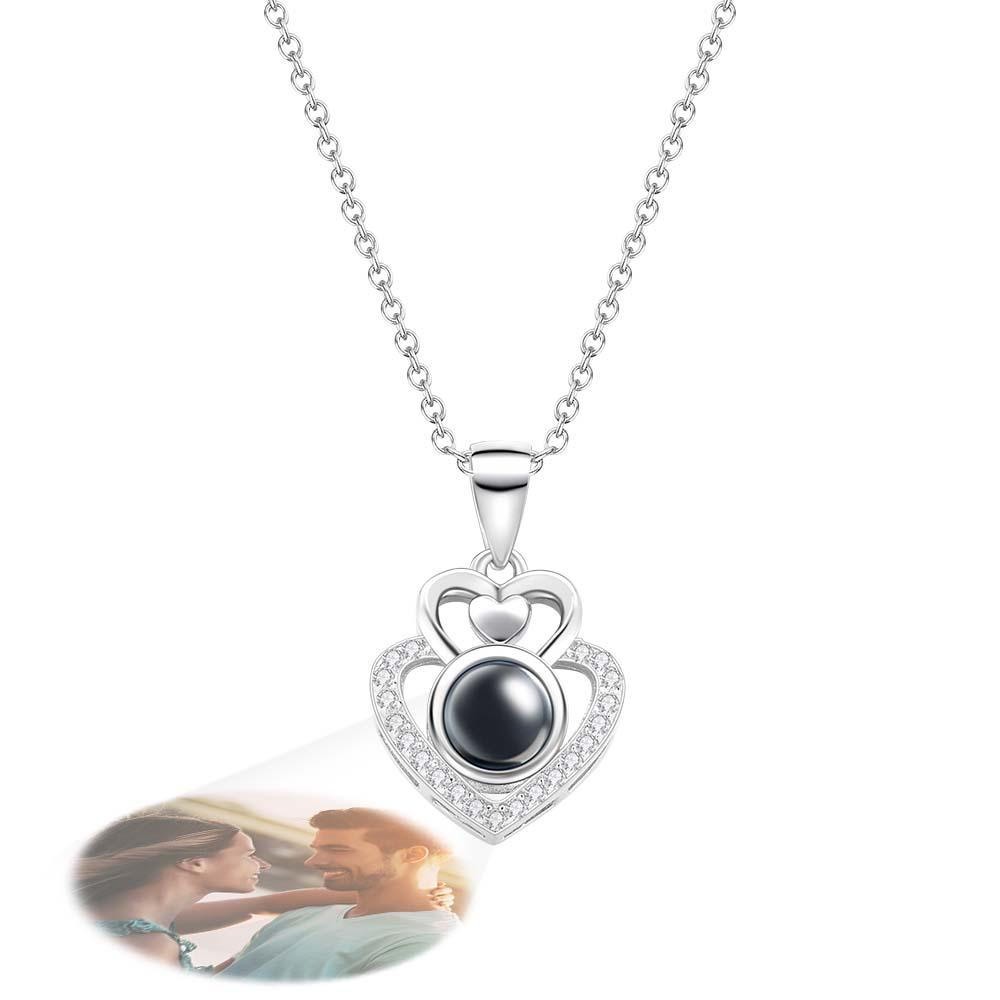 Personalized Heart Photo Projection Charm