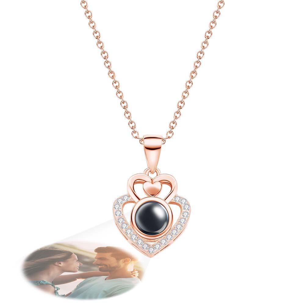 Personalized Heart Photo Projection Charm