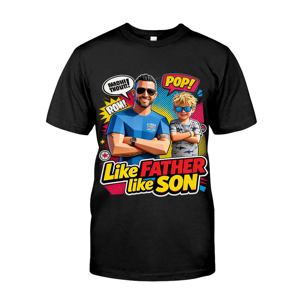 Popart Style Gift - Personalized Father T-shirt And Hoodie