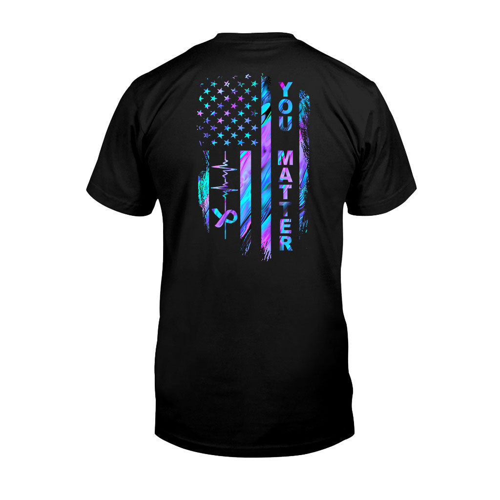 Suicide Prevention Flag T-shirt And Hoodie 062021