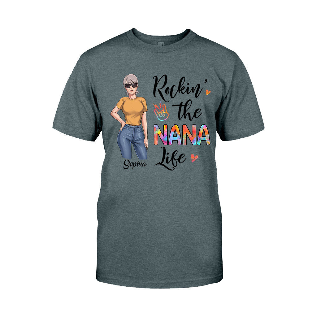 Rockin' The Nana Life - Gift for grandma, mom - Personalized T-shirt And Hoodie