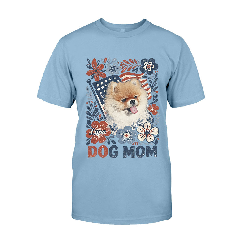 Dog Mom In This 4th Of July - Personalized Dog T-shirt And Hoodie