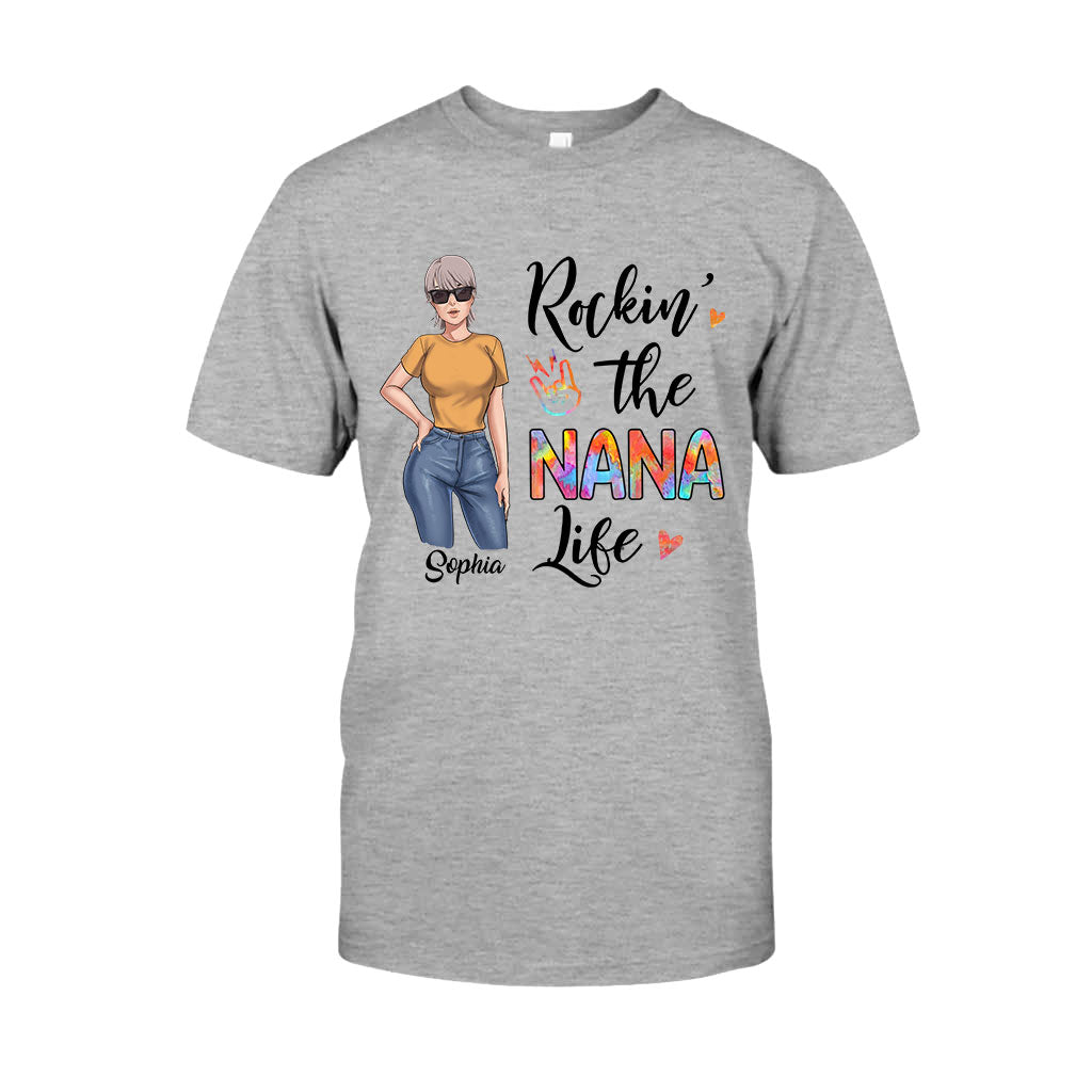 Rockin' The Nana Life - Gift for grandma, mom - Personalized T-shirt And Hoodie
