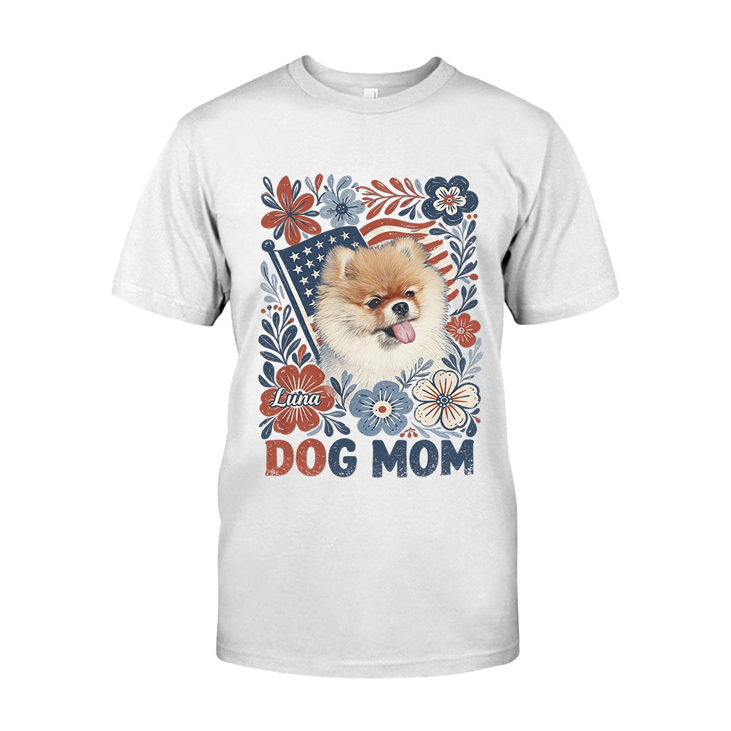 Dog Mom In This 4th Of July - Personalized Dog T-shirt And Hoodie