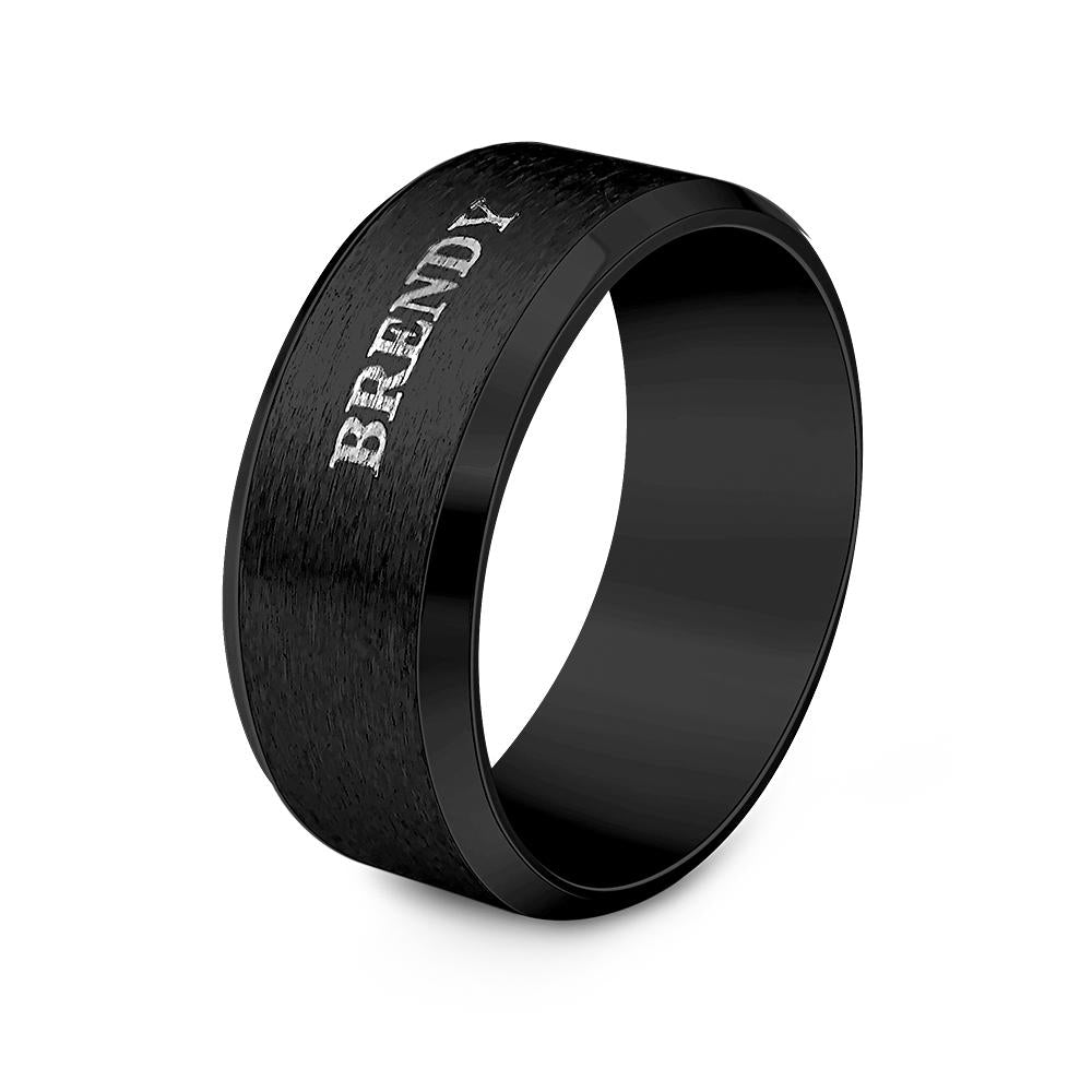 Stainless Steel Men's Stainless Steel Men's Ring - Personalized Ring