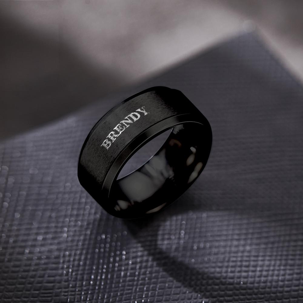 Stainless Steel Men's Stainless Steel Men's Ring - Personalized Ring