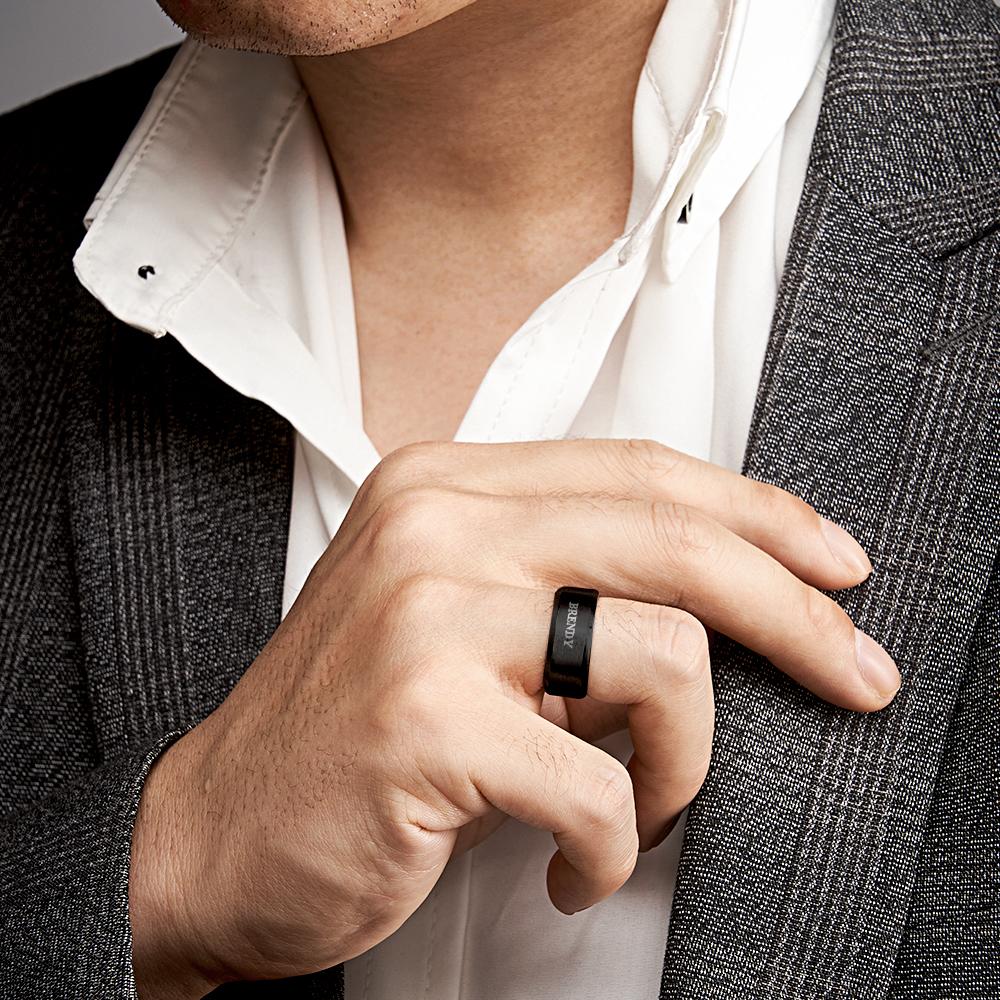 Stainless Steel Men's Stainless Steel Men's Ring - Personalized Ring