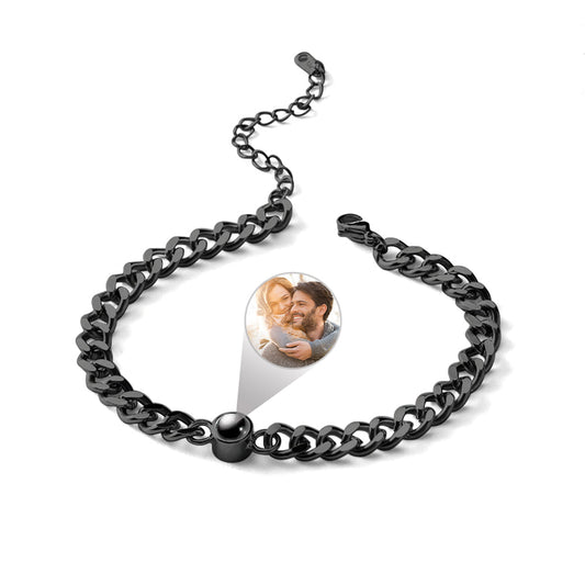 Personalized Vintage Photo Projection Charm