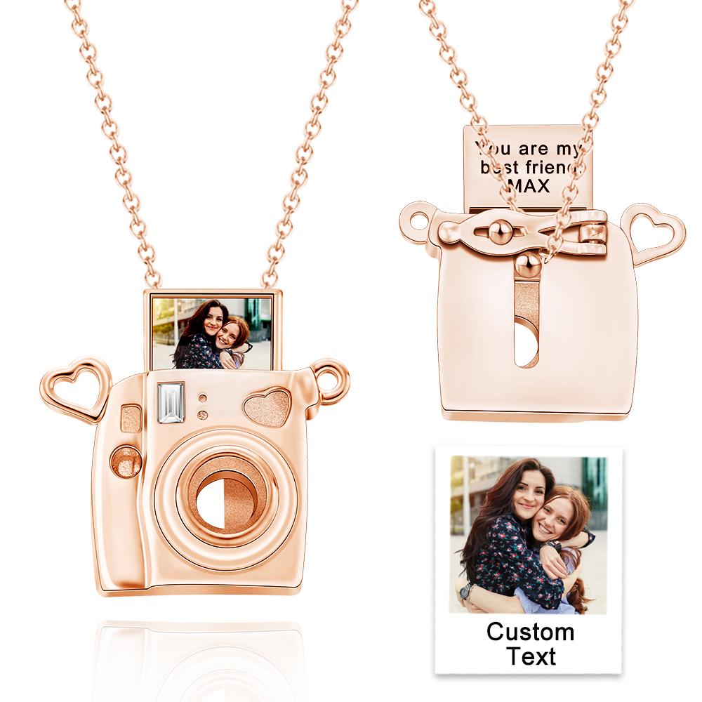 Personalized Photo Engraved Camera Pendant