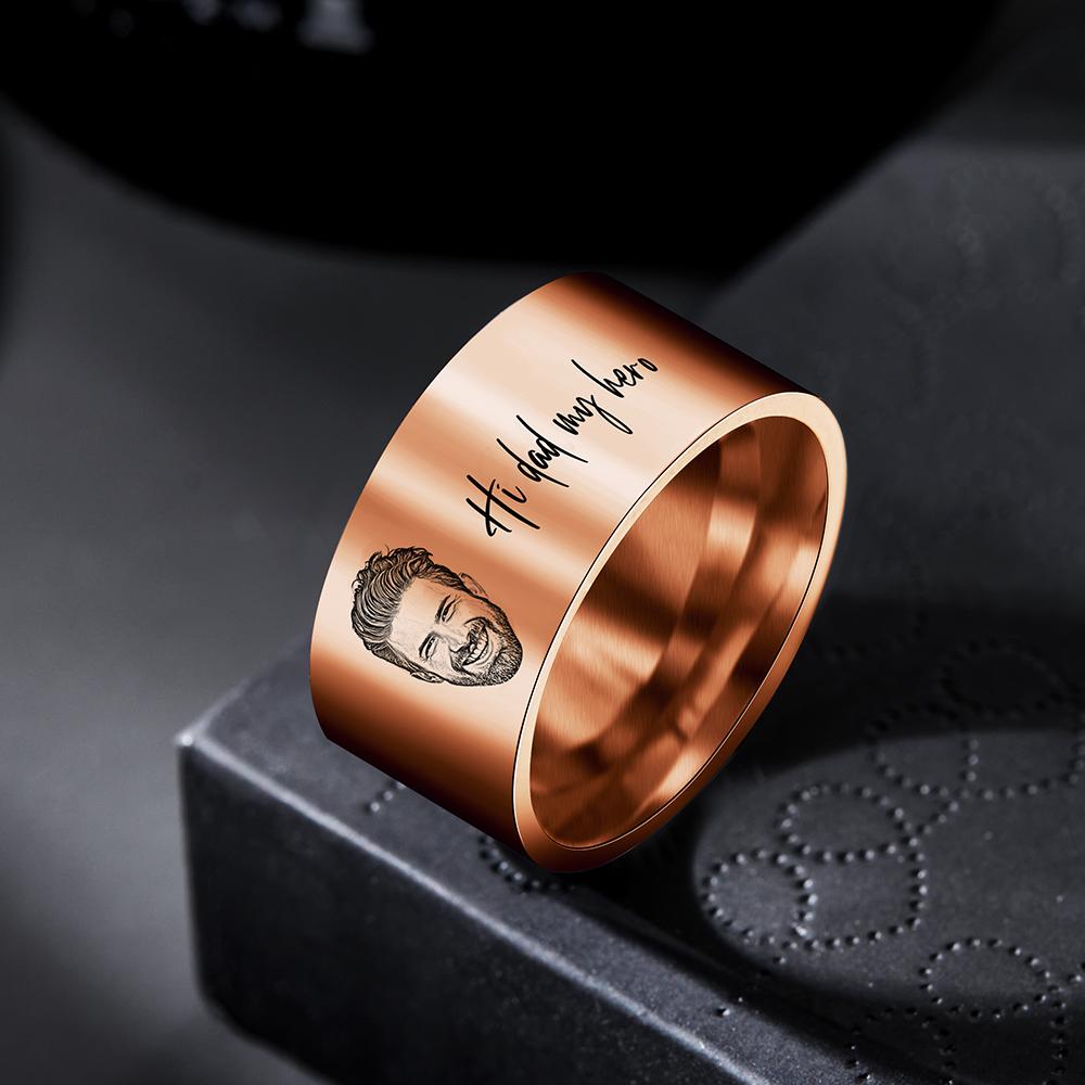 Photo Engraved Words - Personalized Ring