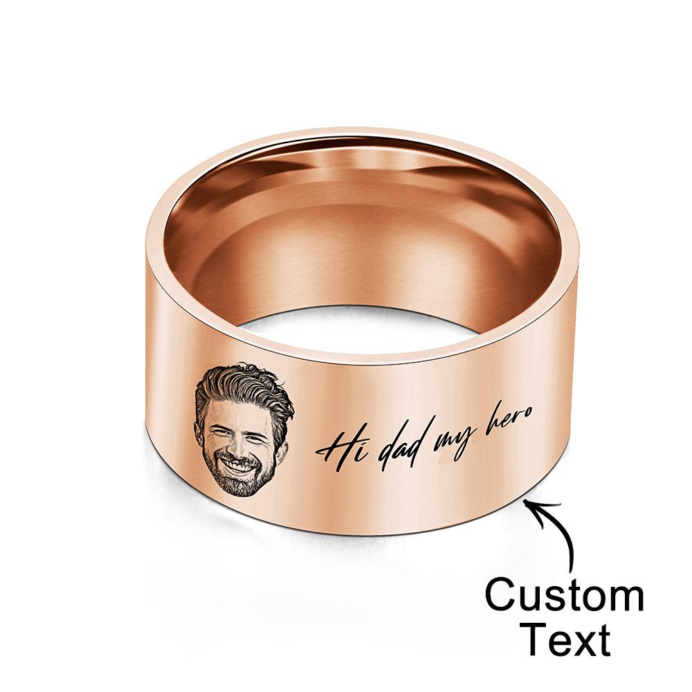 Photo Engraved Words - Personalized Ring