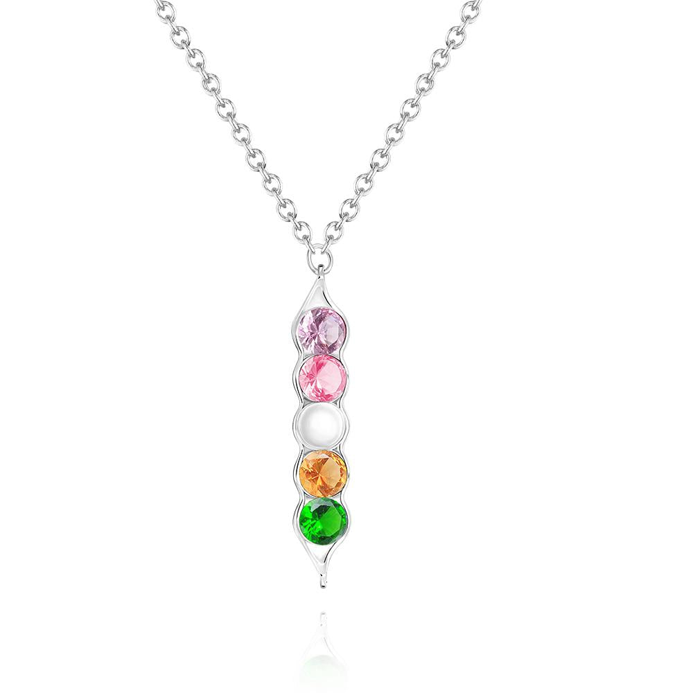 Pea In The Pod - Personalized Family Birthstone Necklace