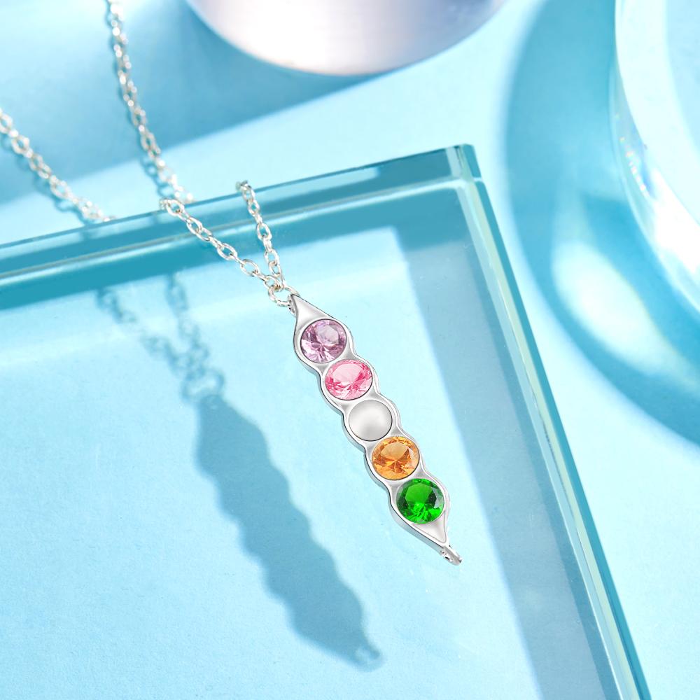 Pea In The Pod - Personalized Family Birthstone Necklace