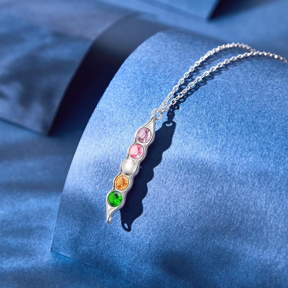 Pea In The Pod - Personalized Family Birthstone Necklace