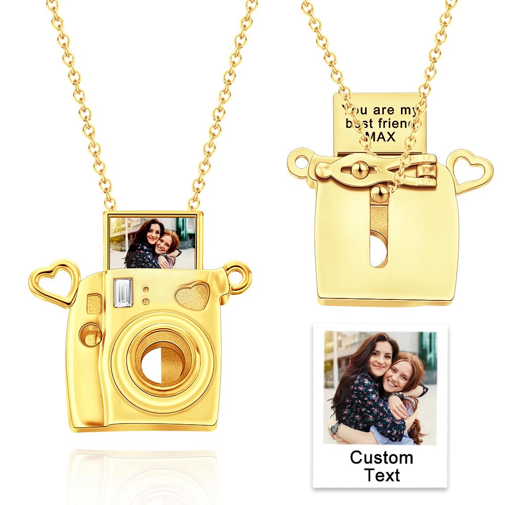Personalized Photo Engraved Camera Pendant