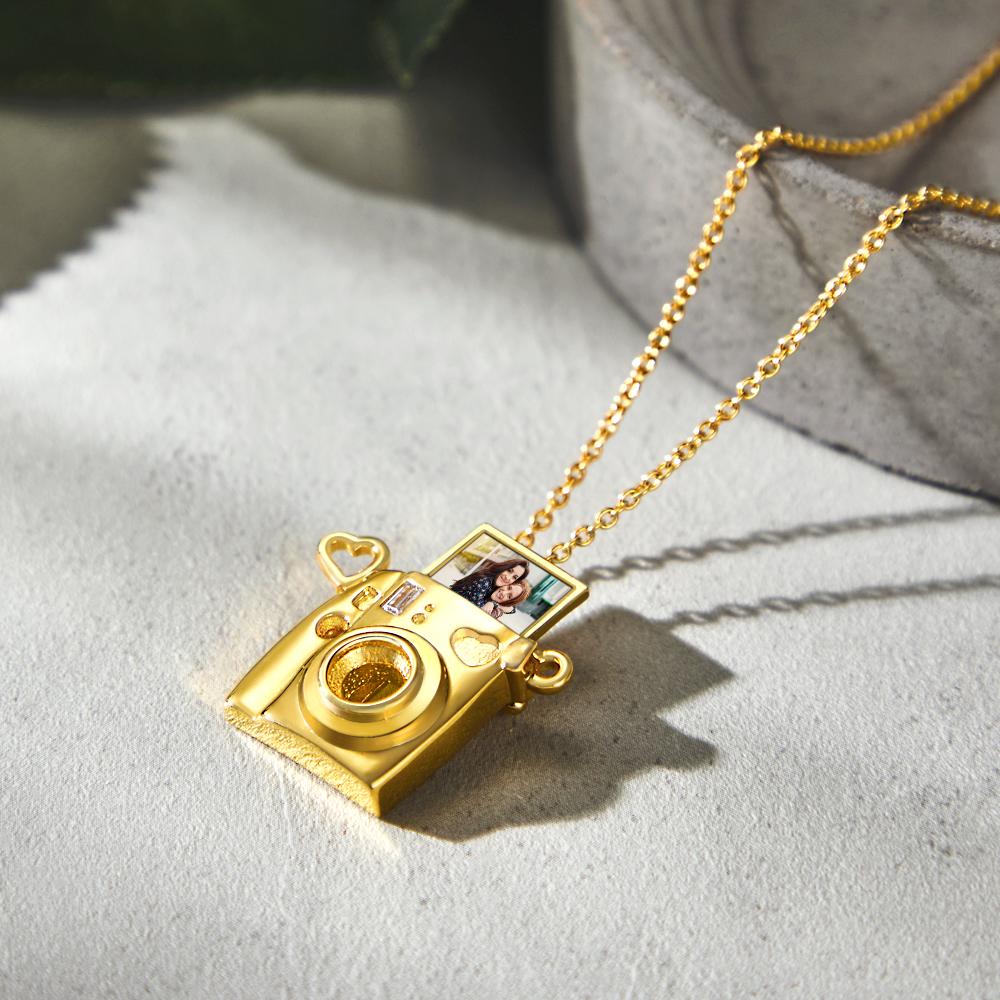 Personalized Photo Engraved Camera Pendant
