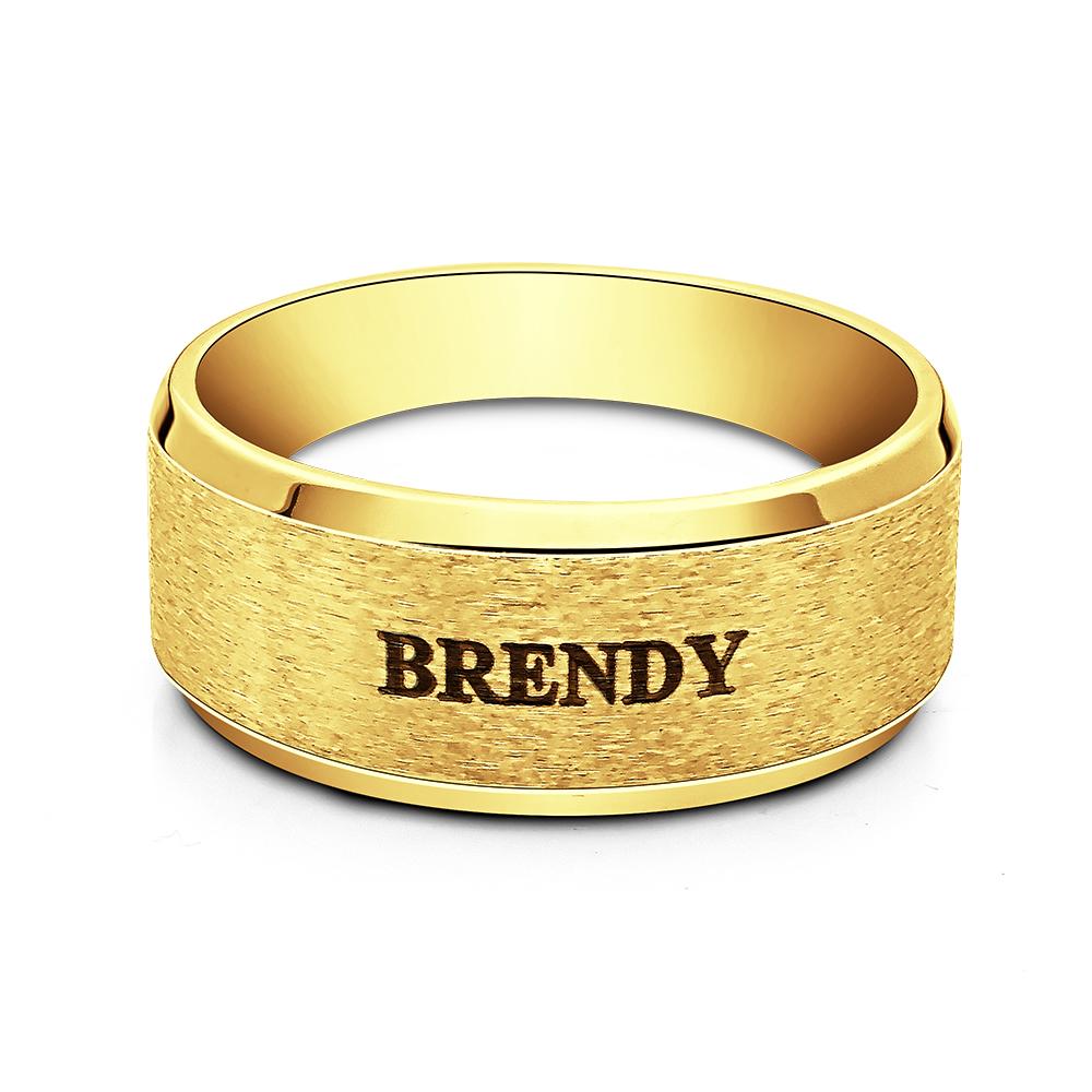 Stainless Steel Men's Stainless Steel Men's Ring - Personalized Ring